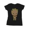 Womens/Ladies I Am Groot Chibi Wave Pose Cotton T-Shirt