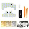 UNNKIBO Honda New JF5 JF6 LED Room Lamp 3 Color 30 Level Dimming Interior Parts Bulb White Daylight Color LED Bulb 4 Piece Set Easy Installation