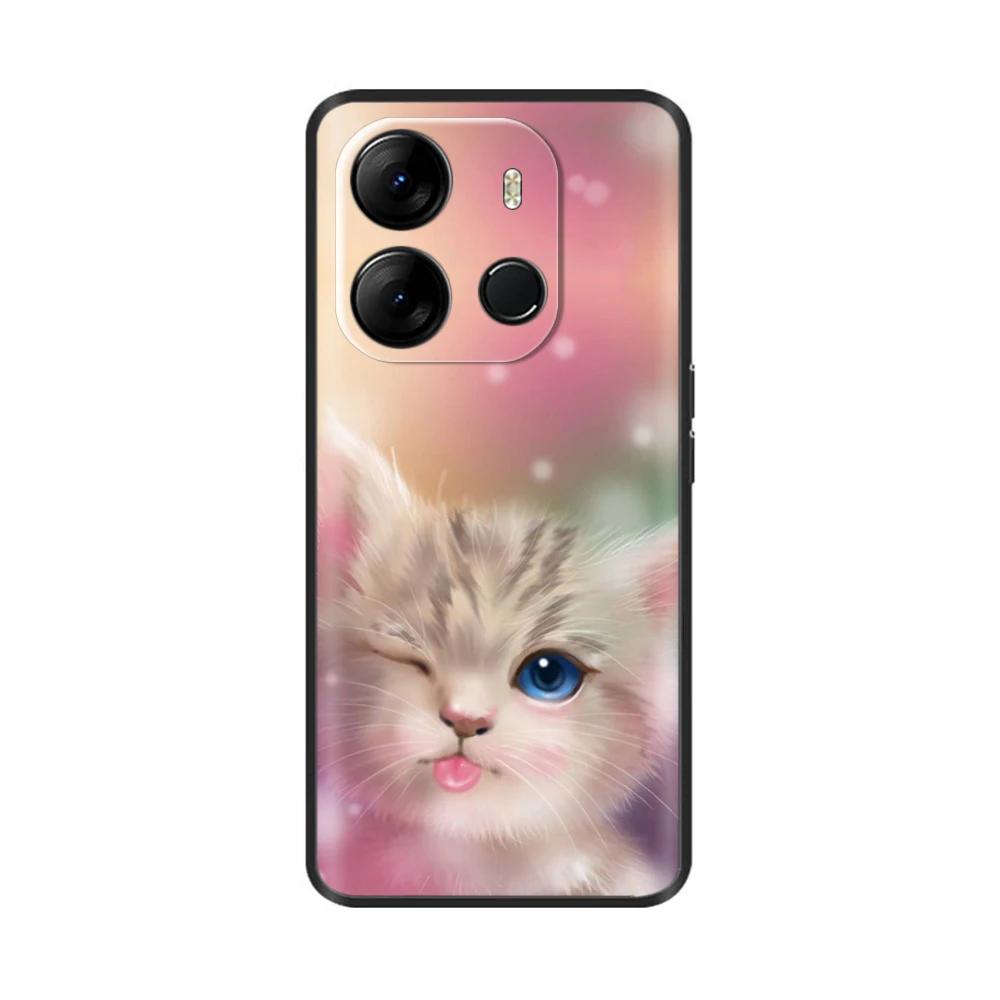 Для чехла Spark Go 2023 Мягкий черный силиконовый бампер-крышка Для Tecno Spark Go 2023 BF7n Чехол Capa Защитный чехол для мобильного телефона Etui