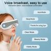 3D-массажер для глаз с функцией нагрева, интеллектуальный Bluetooth-массажер для глаз, расслабляющий, уменьшающий темные круги, подарки