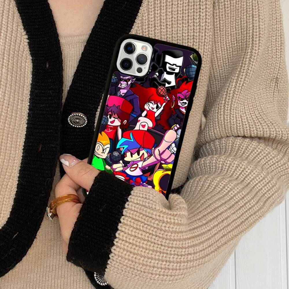 Игра F-Friday Night Funkin Для iPhone 17 Air 16 15 14 13 12 11 Pro Max Ударопрочный Задний Чехол для Телефона из ТПУ+ПК