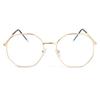 Computer Portable Polygon Anti-Blue Light Eyeglasses Ultra Light Frame Eye Protection Metal Glasses