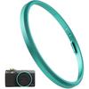 Haoge RRC-GR4 - Glass Green Metal Decorative Ring Cap for RICOH GR IV Camera, GN-3 Replacement