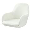 Curved Back Elastic Chair Cover Wear Resistant Non-Fading Solid Color Chair Slipcover