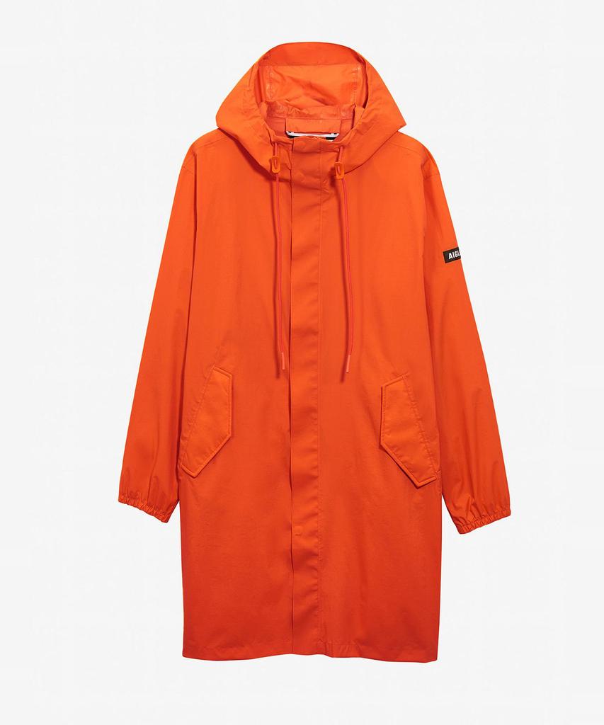Aigle Men'S Long Mtd Packable Hooded Jacket Aiw24Mout007Poi