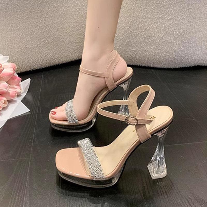 Модные сандалии на танкетке с платформой, водонепроницаемые, на супервысоком каблуке, женские, оригинал, летние 2025, распродажа, роскошная женская обувь