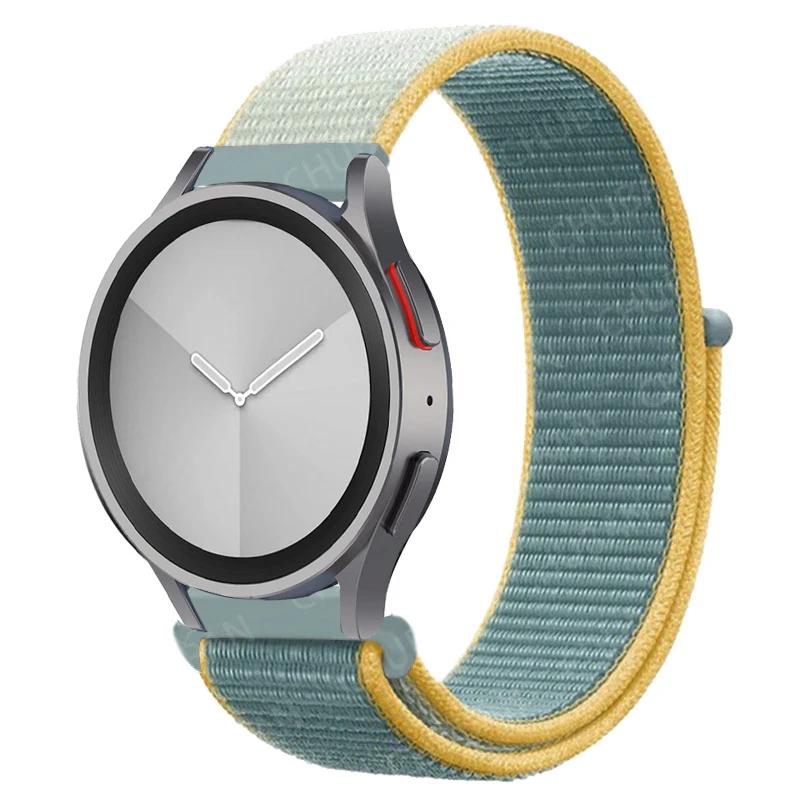 Nylon Loop Band For Samsung Galaxy Watch 6/5/pro/4/Classic/active 2 43-47-44mm 20mm/22mm Sport Bracelet Huawei Gt 4/2/e/3 Strap