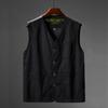 Spring and Autumn Men's Plus Size Cotton V-neck Vest Fashion Casual Waistcoat Vest