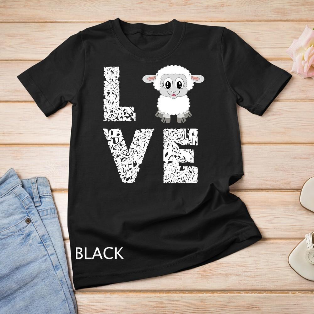 Sheep Lamb Love Livestock Farmer Cattle Sketch TShirts Gifts Unisex T-shirt