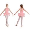 Kids Girls Ballet Jazz Dance Performance Ballerina Costume Sleeveless Fancy Skating Leotard Tulle Skirted Gymnastics Unitard