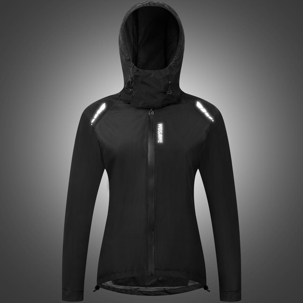 Женская легкая водонепроницаемая куртка Водонепроницаемая куртка для бега Куртка для походов Высокая видимость