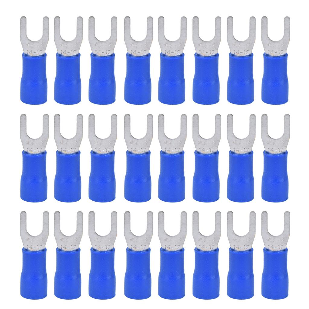 50Pcs Fork Terminal Insulated 14‑12AWG Wire Crimp Connector Set Kit for Equipment SV3.5‑4
