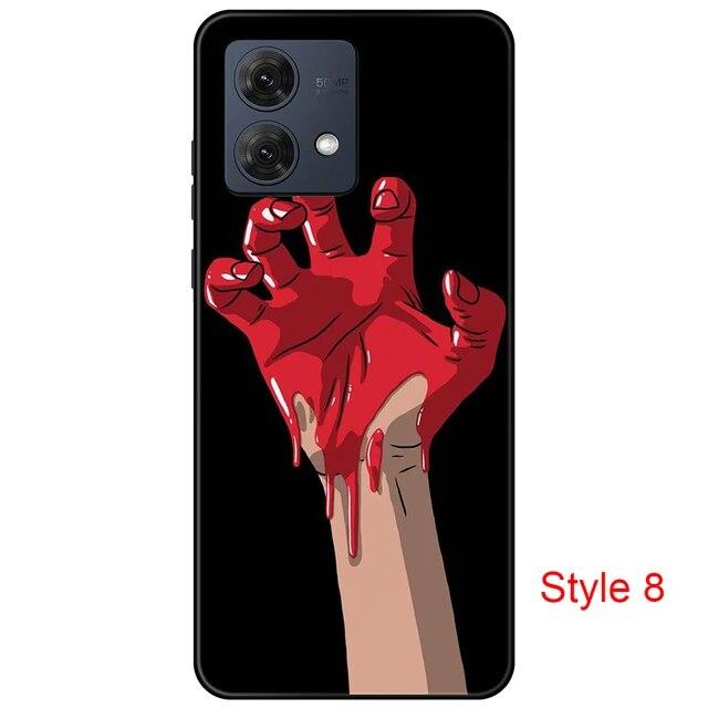 Чехол для Motorola Moto G84 MotoG84, черная задняя крышка, чехол 6,5 дюйма, противоударный мягкий бампер, противоскользящий прочный ТПУ, полная защита