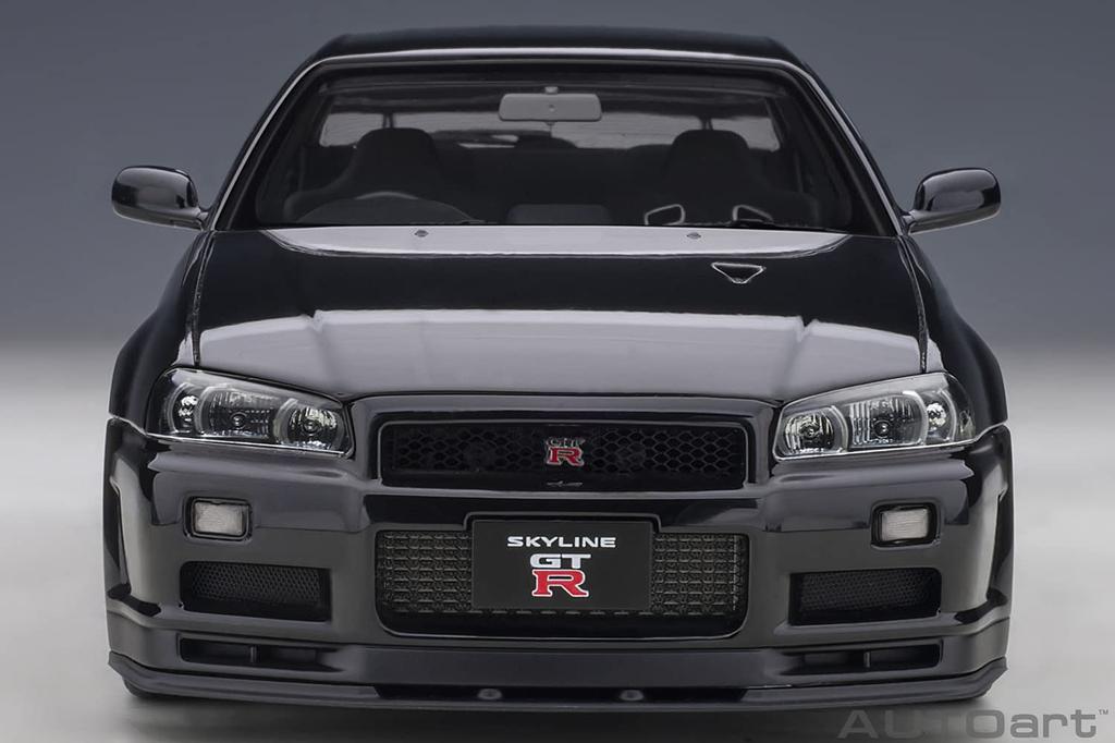 AUTOart Nissan Skyline V Spec II Black Pearl Finished Product 77407 1/18 GT-R (R34)