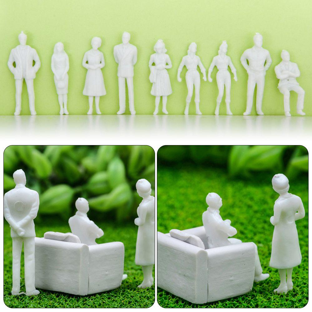 Hnadmade Multi-Style Pose Architectural Models Scale Model White Miniature Figures People Figures