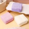 Women Portable Mini Corduroy Sanitary Napkins Storage Bag Travel Solid Color Cosmetic Toiletry Pouch with Zipper