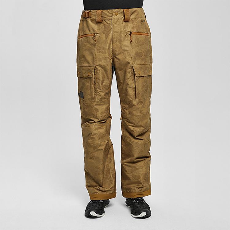 THE NORTH FACE Windbreaker Pants Men's Brown Moderate Straight Fit Pants NF0A3M42-T49