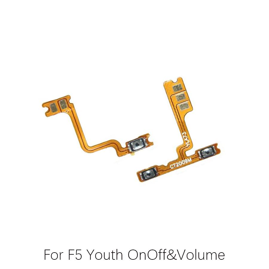 For Oppo A52 A53 A53s A54 A71 A72 A73 A74 F1Plus F1S F3 F3Plus F5 F7 Power Button volume Flex Cable OnOff