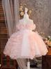 Девочкино платье-принцесса с рюшами из сетки - Нарядное для праздника и выступления на пианино