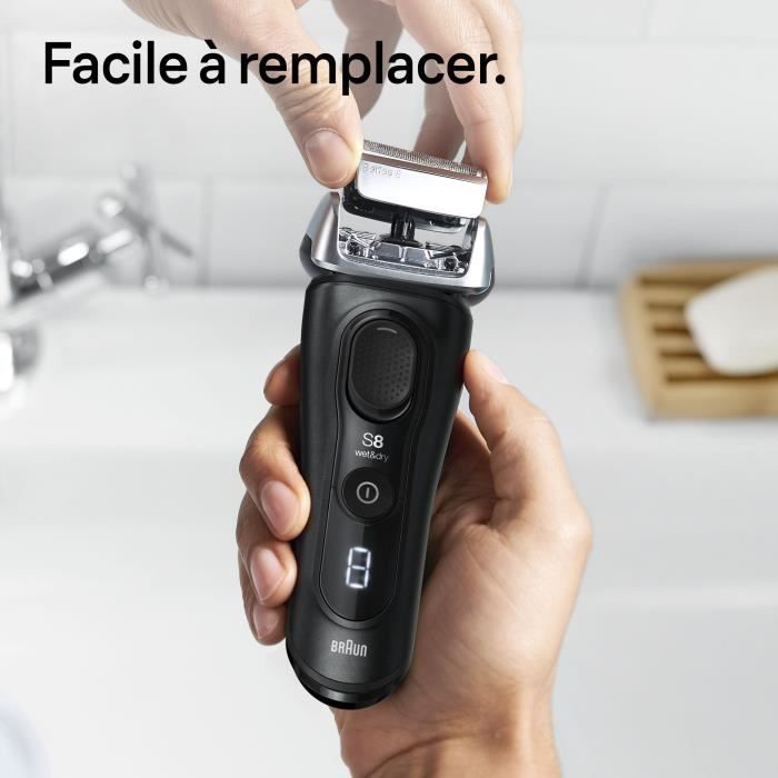 Tête de rasoir - BRAUN - Cassette SERIES 8 83M Mat