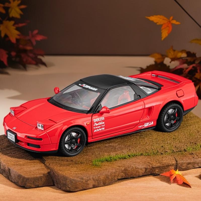1:24 HONDA Acura NSX MK1 NA1 Alloy Sports Car Model Diecast Metal Track Racing Car Vehicles Model ty1 Sound and Light Kids Toys Gift