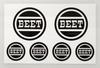 BEET Круглый набор наклеек BEET 0701-TB2-00