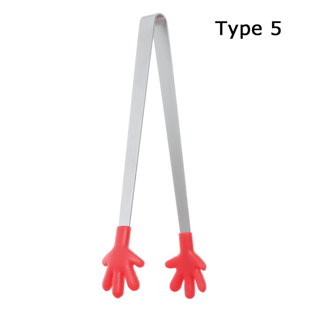 Home Bread BBQ Creative Mini Snack Food Tong Silicone