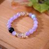 Amethyst Lavender Multicolor Beaded Bracelet for Women - Elegant, High-End Jewelry Accessory