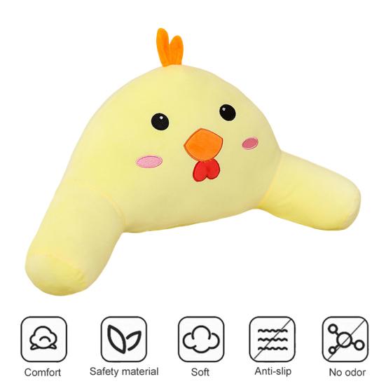 Throw Pillow Cartoon Animal Shape Elastic Fully Filling Plush Stuff Toy Sofa Bed Couch Decoration Office Nap Pillow Chair Waist Protector Car