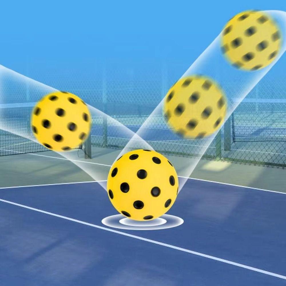 High Elasticity Foam Pickleballs Practice Balls 74mm Exact Real Ball  Birthday Gift