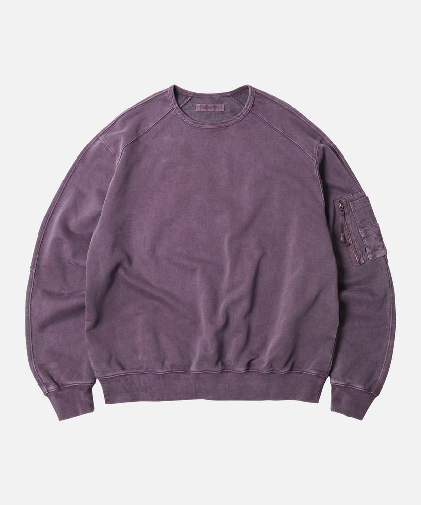 FRIZMWORKS Pigment Dyeing Mil Sweatshirt _ Purple