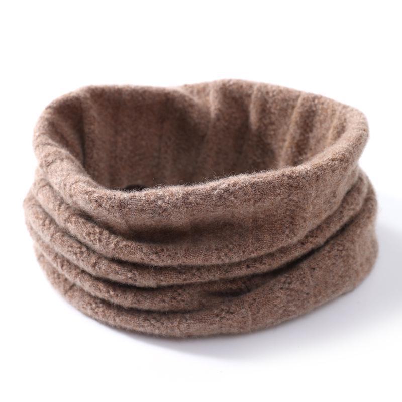 Unisex Wool-Knit Scarf: Thick Neck Cover for Warmth and Support