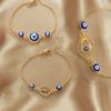 YILUOCD Bohemian Ovaly Blue Evil Eye Bracelet For Women 18k Gold Plating Tree of Life Chain Bracelets New Prayer Jewelry