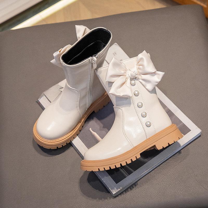 Весна и осень Новые детские ботинки Одинарные короткие ботинки