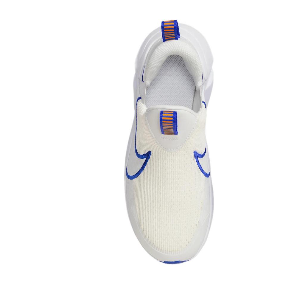 Nike Flex Plus 2 Breathable Low top Kids' Running Shoes Mountain White Royal Blue Orange Peel Yellow White Sneakers DV8999-103