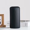 Ceramic-Like Plastic Vase Striped Flower Vase Container Floral Arrangement  Living Room