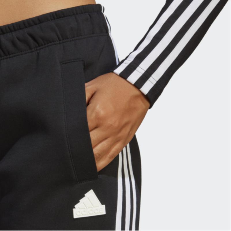adidas Простые спортивные брюки с логотипом и завязками на талии, женские плавки, черные HT4704