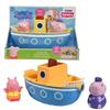 Bateau Miniature Naval - TOMY - Peppa Pig - 12 Mois - Jaune Et Bleu - Verseurs Et Roue À Eau