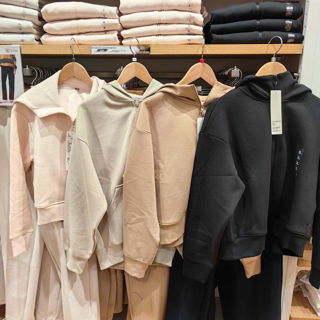 Women's Quick-Dry Japanese-Style Loose Hooded Jacket - Long-Sleeve Casual Zip-Up Sweatshirt