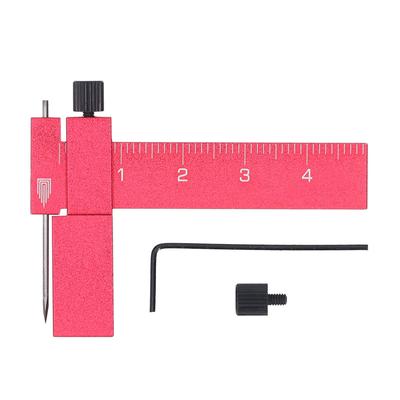 Модель Равноудаленный Параллельный Разметочный Инструмент Регулируемая Изометрическая Разметочная Линейка Модель Инструмент для Резки Линий Красный