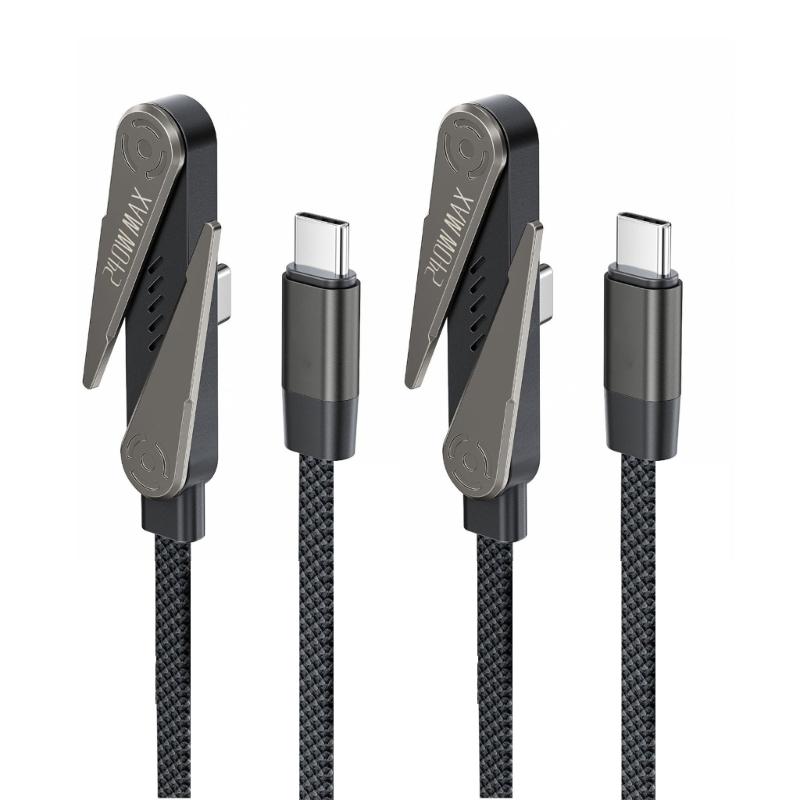 Плетеный USB C кабель, 1,5 м, поддерживает зарядку 240 Вт и стабильную передачу данных для телефона
