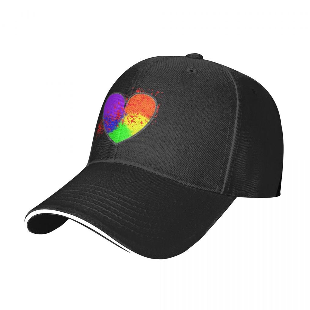 Бейсбольная кепка Scarlet Rainbow Heart Hat Trucker Hat Хип-хоп Лошадиная шляпа Женская пляжная аутлет Унисекс