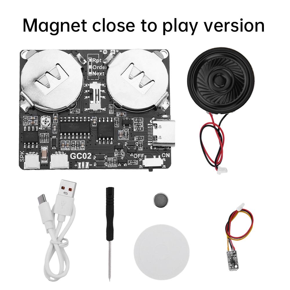 GC02 DIY Музыкальная Открытка Модуль Движения Голосовой Модуль Для DIY Креативного Подарка Память 8 МБ Интерфейс TYPE-C