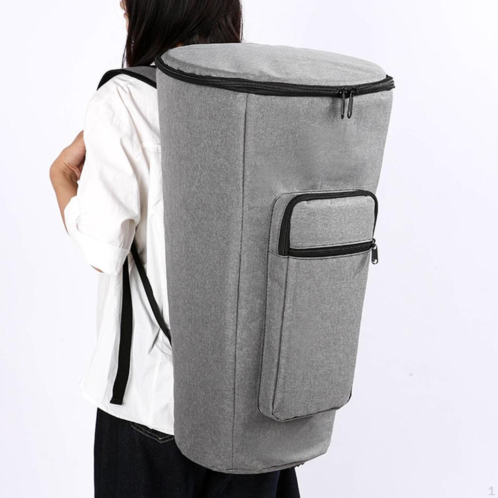 Сумка Чехол для африканского барабана Аксессуар для музыкального инструмента Пылезащитный Удобный Молния с карманом