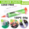 Sn42Bi58 SMD паста для сварки 138 ℃ низкотемпературный бессвинцовый шприц без очистки паяльная паста для ремонта компонентов телефона