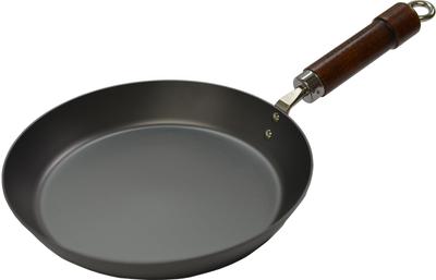 Толстостенная сковорода River Light Goku Japan Urushi Iron, 28 см, нитрид железа, азотирование, совместимое с IH, устойчивое к ржавчине, сделано в Японии KU2328