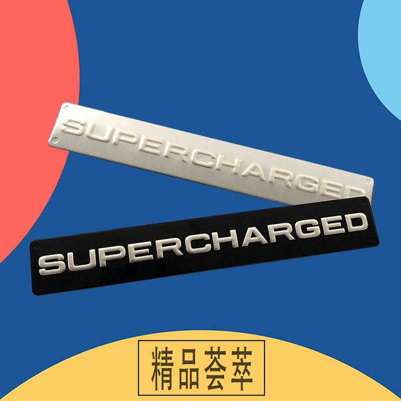 3D Aluminium Autoliography Ultimate Edition SUPERCHARGED Logo Emblem Sticker Car Interior Exterior Decoration Decal Motorcycle Accessories