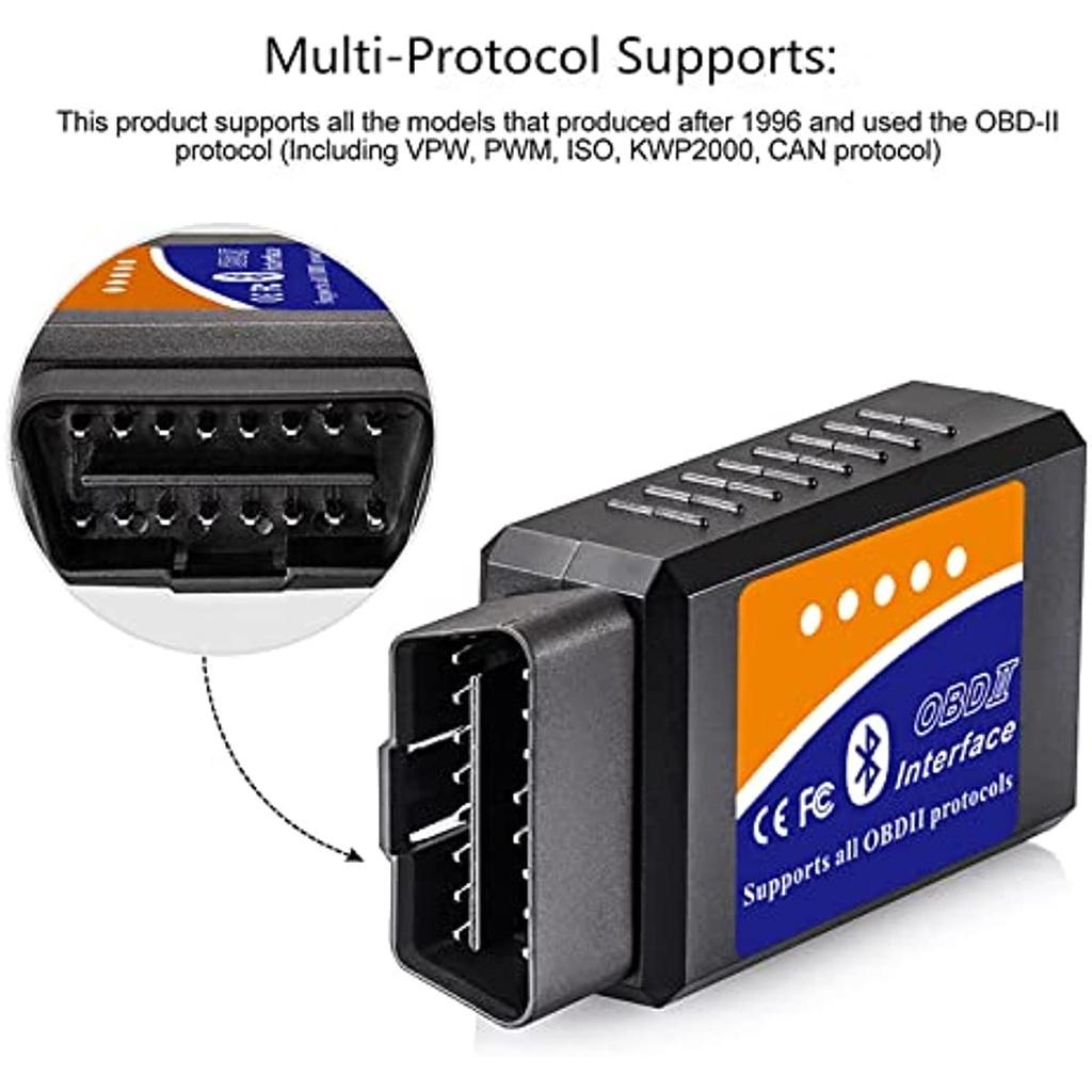 Диагностический инструмент Obd2 Bluetooth, сканер кодов для Android, Windows, автомобильный диагностический инструмент, адаптер Obd2 для всех транспортных средств с протоколом Obdii