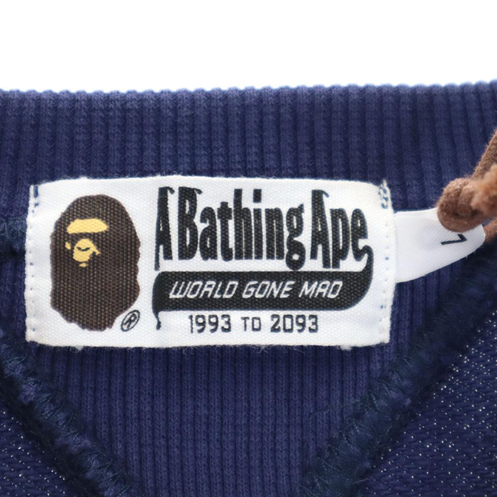 Неиспользованный A BATHING APE Свитшот с длинным рукавом L синий Мужской Б/У