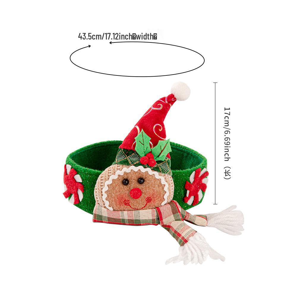 Knitted Santa Claus Curtain Holder Pendant for Christmas Decorations In Hotels
